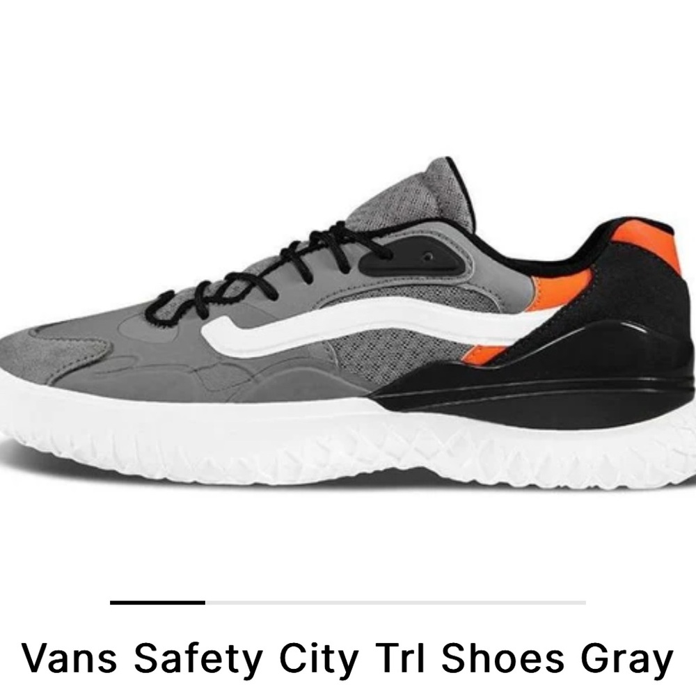 Vans (Off the Wall), Grey, like new, Men 6.5